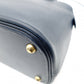 HERMES Bolide 35 Leather Handbag Navy 2-Way 〇Y Stamped Shoulder Strap Gold Hardware 7-7-815