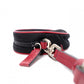 PRADA Coin Pouch, Nylon, Black and Red, Small Accessory Pouch, Triangle Logo