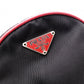 PRADA Coin Pouch, Nylon, Black and Red, Small Accessory Pouch, Triangle Logo