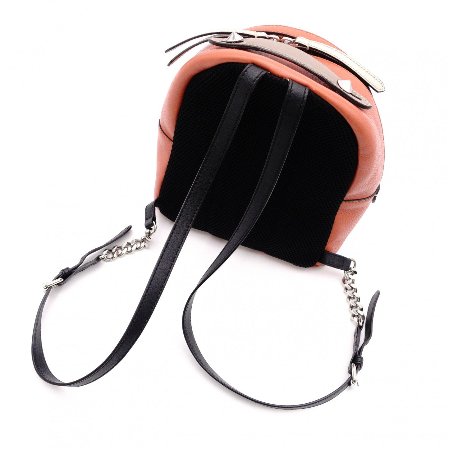 FENDI By the Way Mini Backpack Leather, Orange, Women's