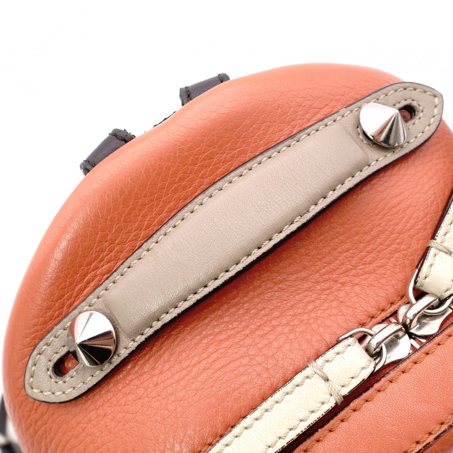 FENDI By the Way Mini Backpack Leather, Orange, Women's