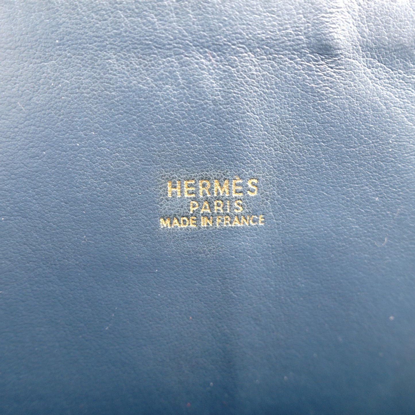 HERMES Bolide 35 Leather Handbag Navy 2-Way 〇Y Stamped Shoulder Strap Gold Hardware 7-7-815