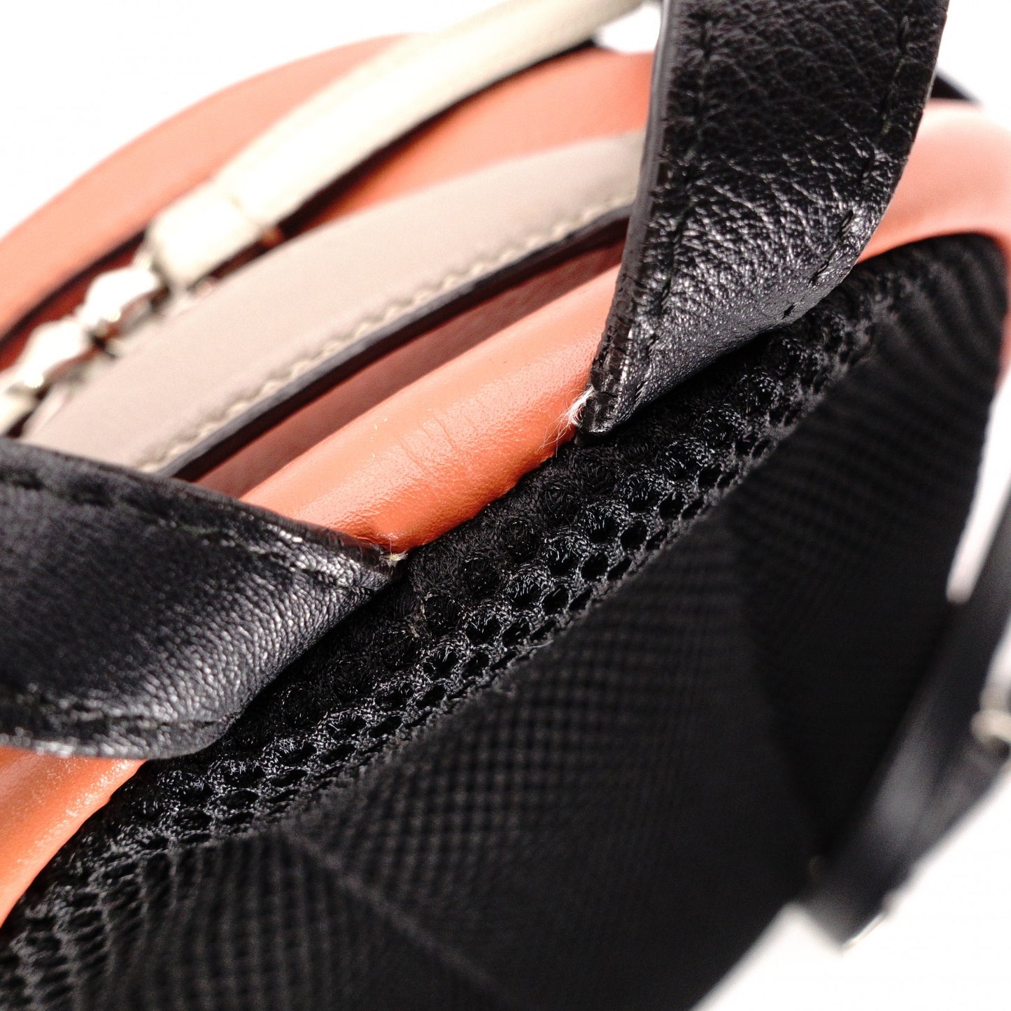 FENDI By the Way Mini Backpack Leather, Orange, Women's