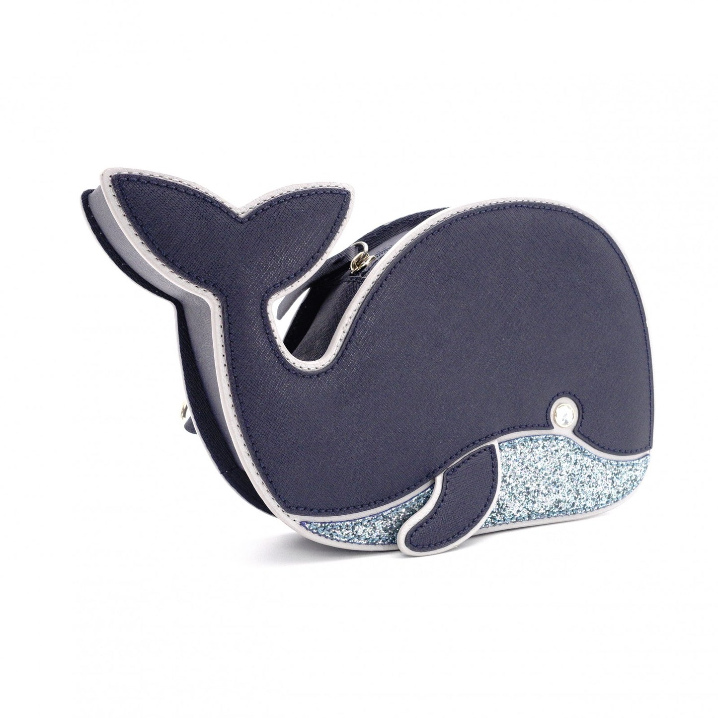 Kate Spade Handbag, Leather, Navy Blue, Crossbody
