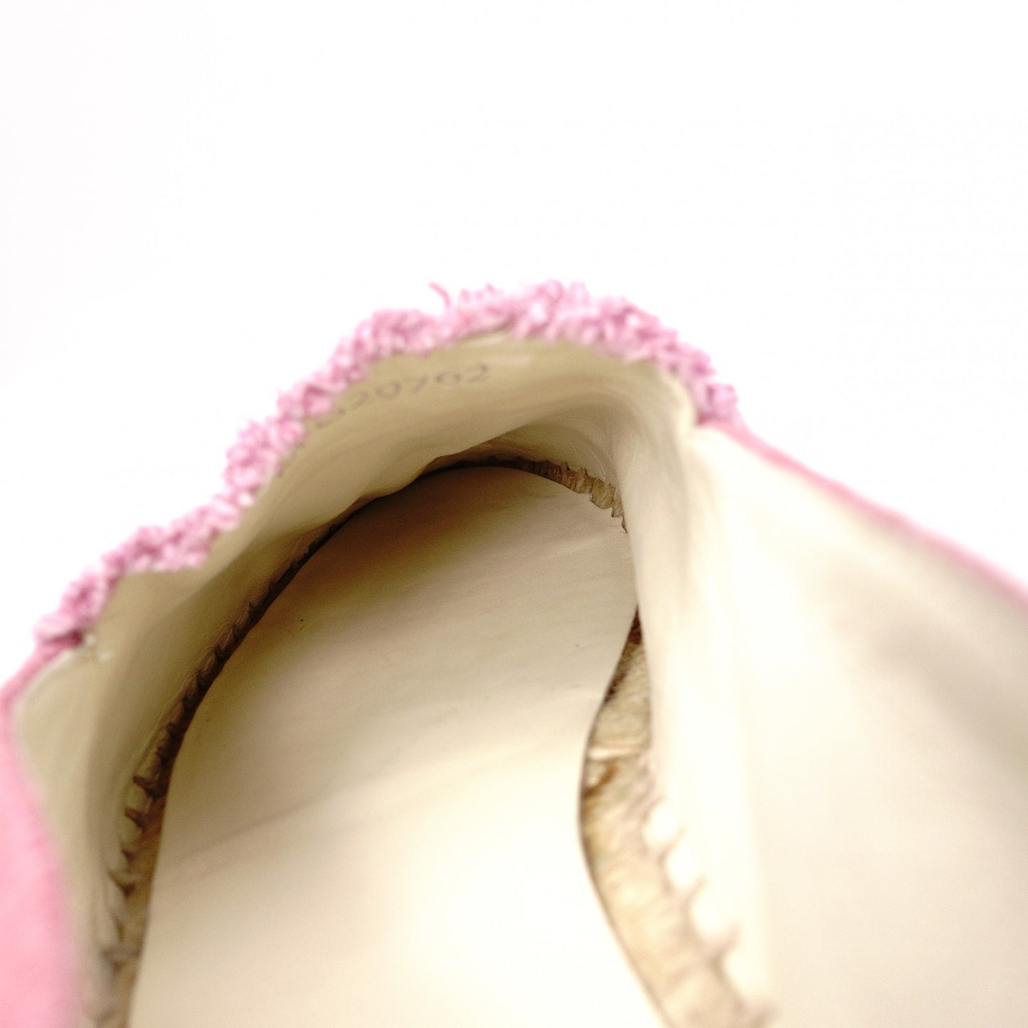 CHANEL Espadrille Slip-On, Cotton, Pink, Size 37