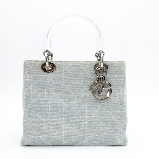 Christian Dior Lady Dior Denim Handbag