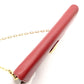 PRADA Saffiano Leather Chain Shoulder Bag Red Leather Crossbody Gold Hardware 7-9-736