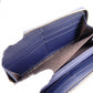 GUCCI Sylvie Long Wallet, Leather, Navy, Women's