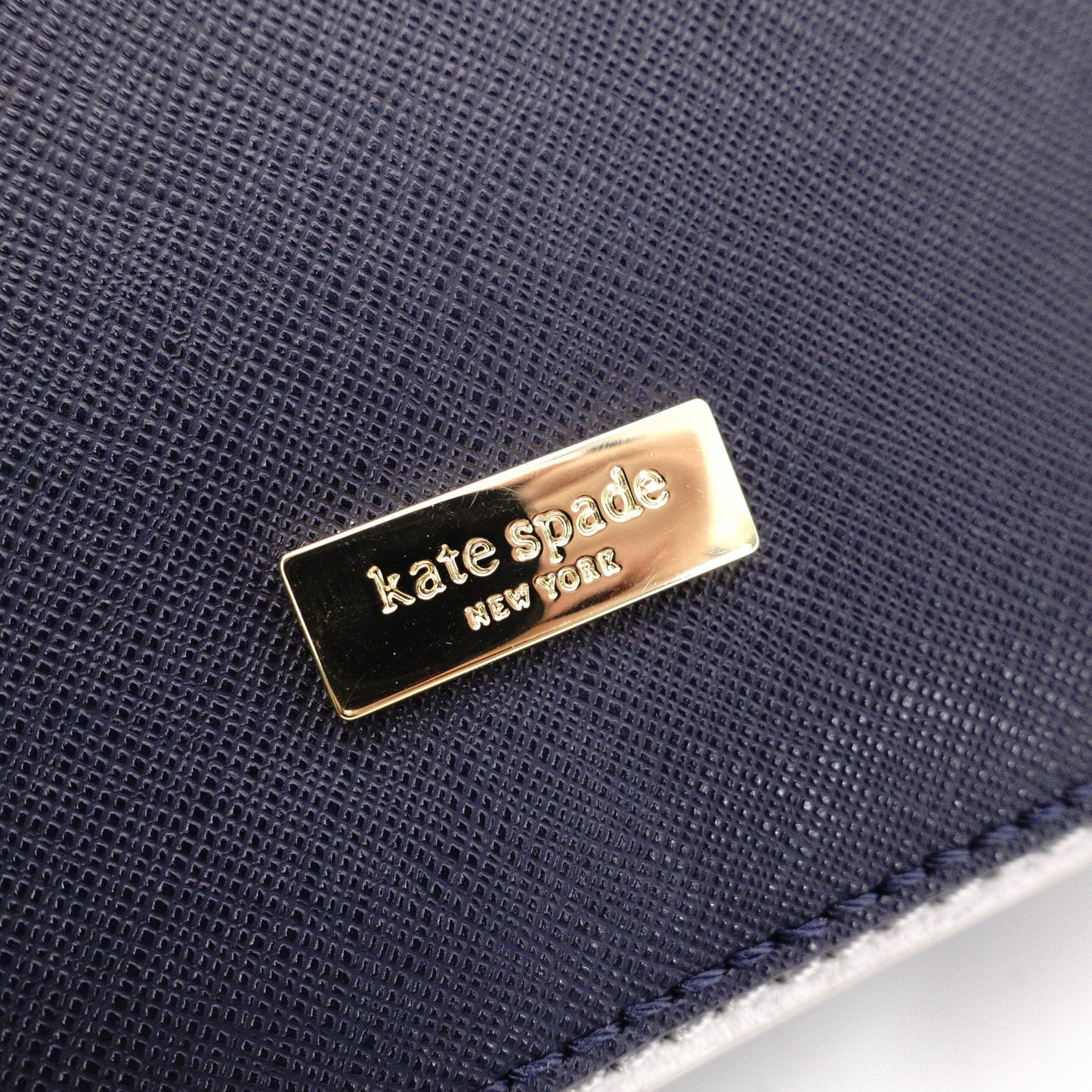 Kate Spade Handbag, Leather, Navy Blue, Crossbody