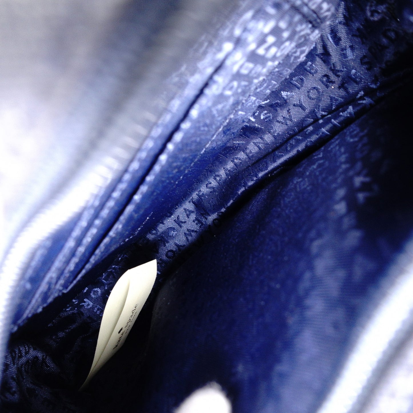 Kate Spade Handbag, Leather, Navy Blue, Crossbody