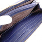 GUCCI Sylvie Long Wallet, Leather, Navy, Women's
