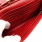PRADA Saffiano Leather Chain Shoulder Bag Red Leather Crossbody Gold Hardware 7-9-736
