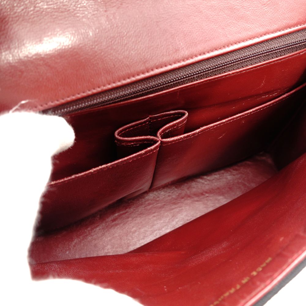 CHANEL Matelassé Chain Shoulder Bag Black Cotton Black Gold Hardware Crossbody 7-11-372