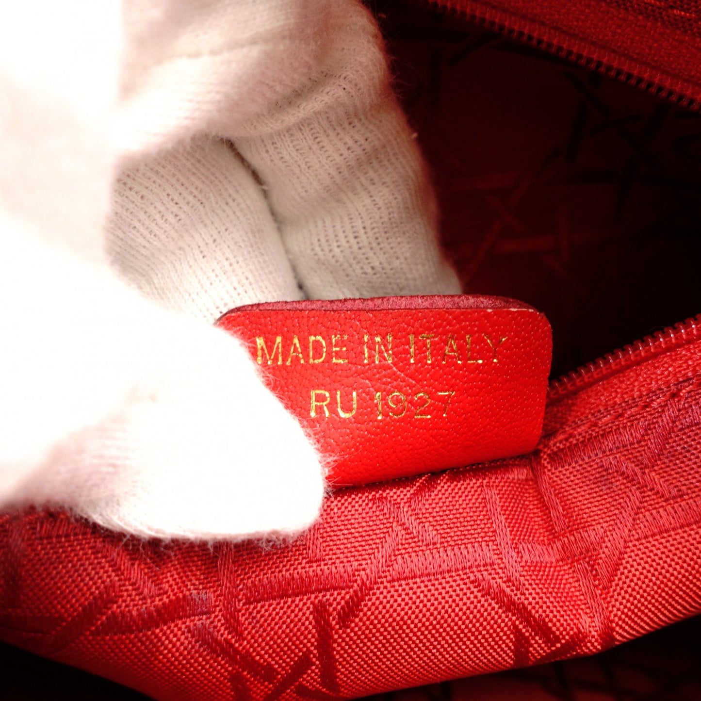 Christian Dior Lady Dior Small Handbag Cannage Black Black Nylon Gold Hardware 7-11-781