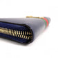 GUCCI Sylvie Long Wallet, Leather, Navy, Women's