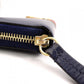 GUCCI Sylvie Long Wallet, Leather, Navy, Women's