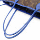 LOUIS VUITTON Neverfull MM Ikat Flower Tote Bag Monogram Canvas Brown × Blue Shoulder 7-11-463