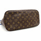 LOUIS VUITTON Neverfull MM Ikat Flower Tote Bag Monogram Canvas Brown × Blue Shoulder 7-11-463