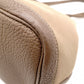 HERMES Garden Party PM Tote Bag, Canvas and Leather, Brown, Shoulder Bag, □〇 Engraving