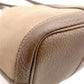 HERMES Garden Party PM Tote Bag, Canvas and Leather, Brown, Shoulder Bag, □〇 Engraving