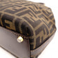 FENDI Zucca Handbag, Canvas and Leather, Brown Tote Bag