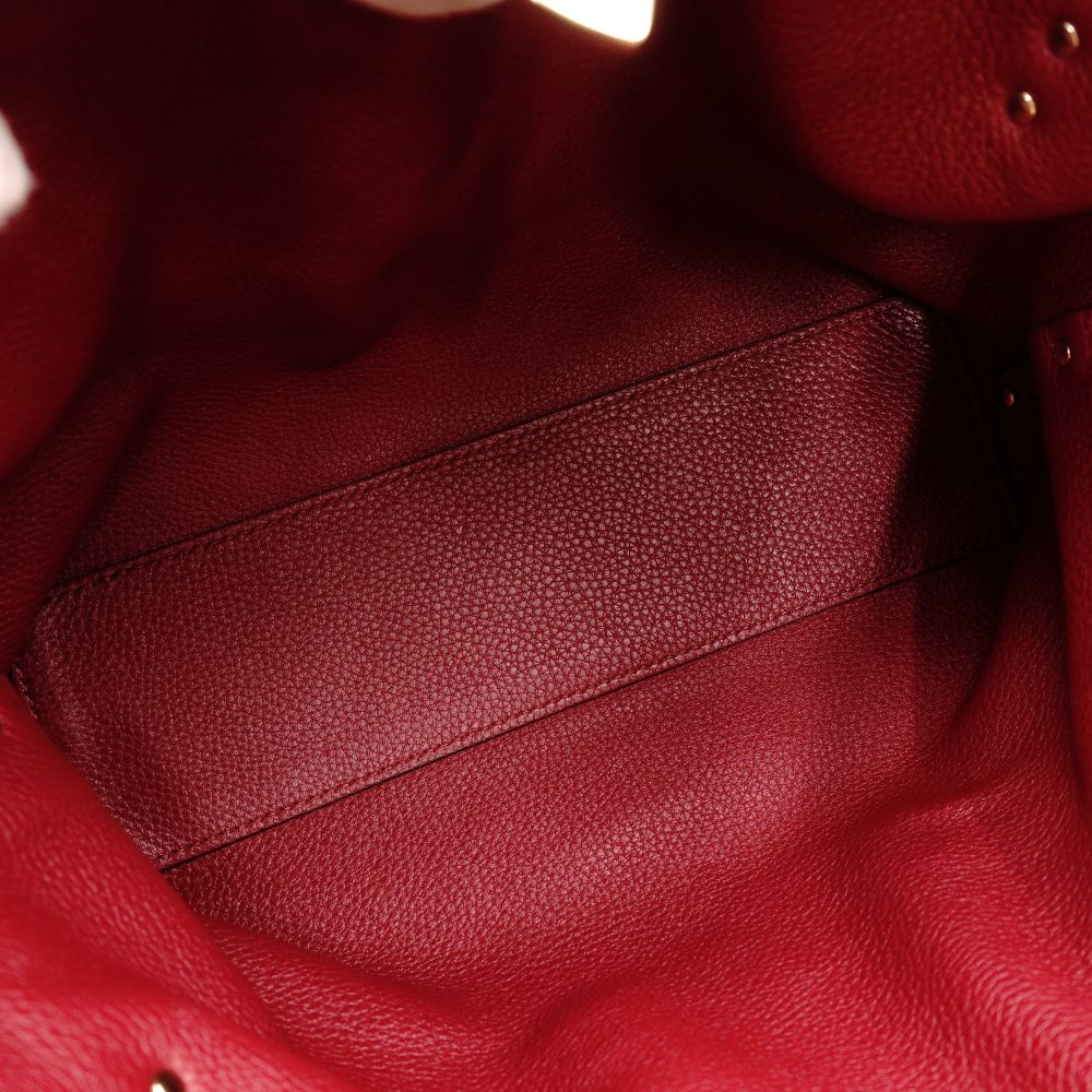 Valentino Garavani Studded Off-White Leather 2-Way Handbag White Shoulder 7-11-709