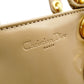 Christian Dior Lady Dior Small Handbag Beige Leather 2-Way Shoulder 7-11-788