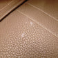 HERMES Garden Party PM Tote Bag, Canvas and Leather, Brown, Shoulder Bag, □〇 Engraving