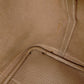 HERMES Garden Party PM Tote Bag, Canvas and Leather, Brown, Shoulder Bag, □〇 Engraving