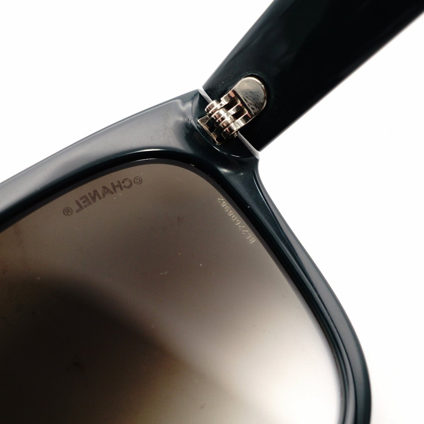 CHANEL Sunglasses CC Logo Green Plastic Unisex Green with Case 7-10-1102