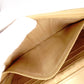 CHANEL Wallet Chain Shoulder Bag, Leather, Beige, Gold Hardware