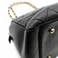 CHANEL Matelassé Caviar Leather Chain Shoulder Bag Black Leather Black Shoulder 7-10-1024