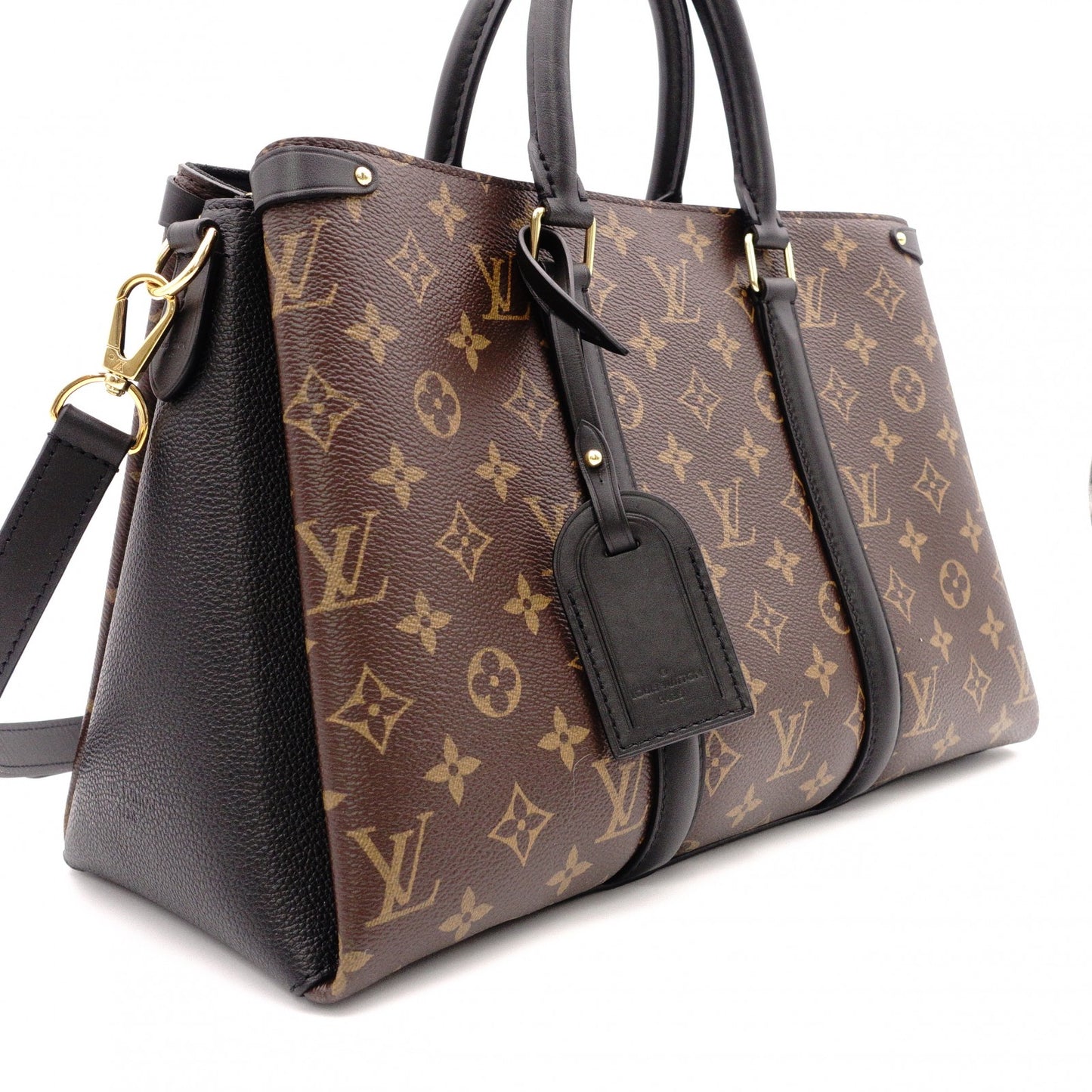 LOUIS VUITTON Sphro NV MM Monogram Canvas Handbag, PVC/Leather, Brown, 2-Way