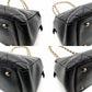 CHANEL Matelassé Caviar Leather Chain Shoulder Bag Black Leather Black Shoulder 7-10-1024