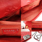 CHANEL Boy Chanel Top Handle 25 Red Leather Red 2-Way Handbag Crossbody 7-9-596
