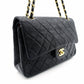 CHANEL Classic W-Flap Shoulder Bag, Lambskin, Gold Hardware