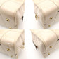 LOEWE Amazona 28 Handbag Beige Patent Leather Ivory Logo 7-11-829