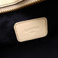 LOEWE Amazona 28 Handbag Beige Patent Leather Ivory Logo 7-11-829