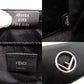 FENDI Effiz Chain Shoulder Bag Black Leather F Logo Crossbody Black Silver Hardware 7-11-476