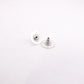 CHANEL Earrings, Metal, Rhinestones, Faux Pearls, Gunmetal Silver