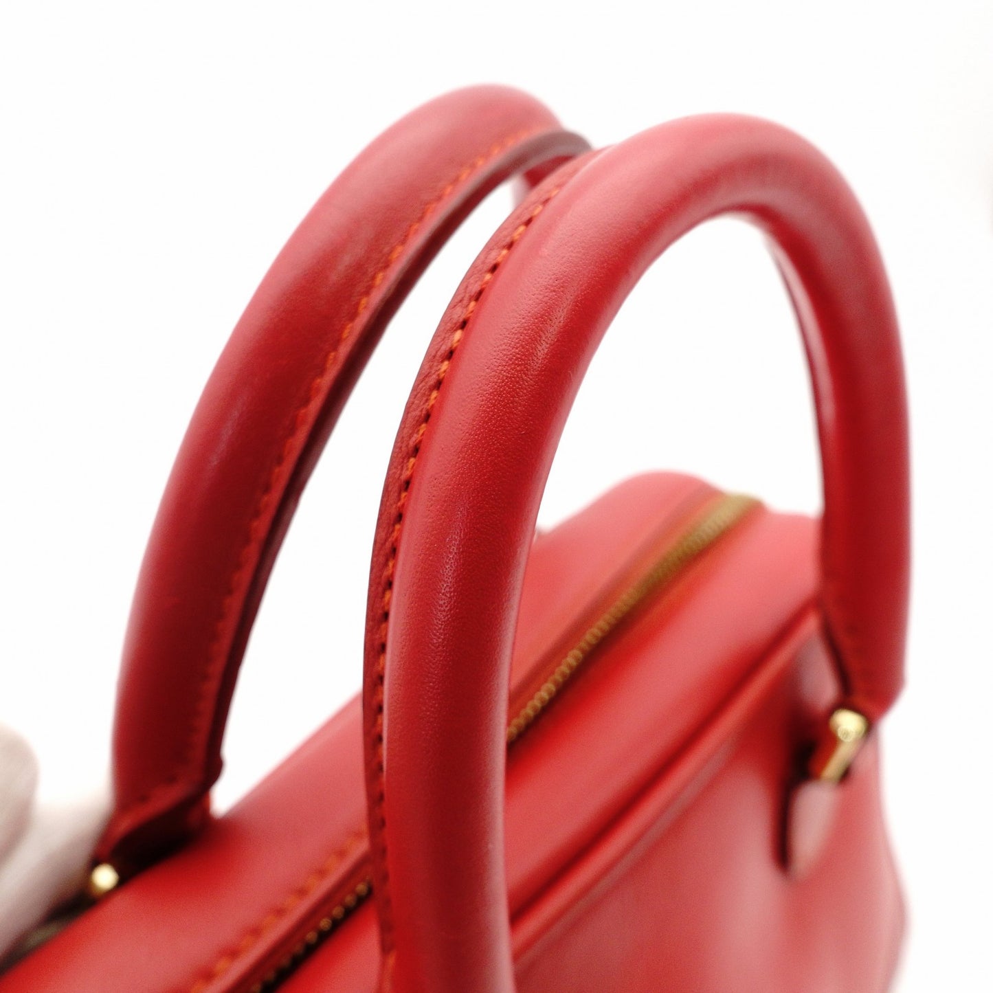 LOEWE Amazona 75 Small Handbag Red Leather Red 2-Way Crossbody 7-11-599