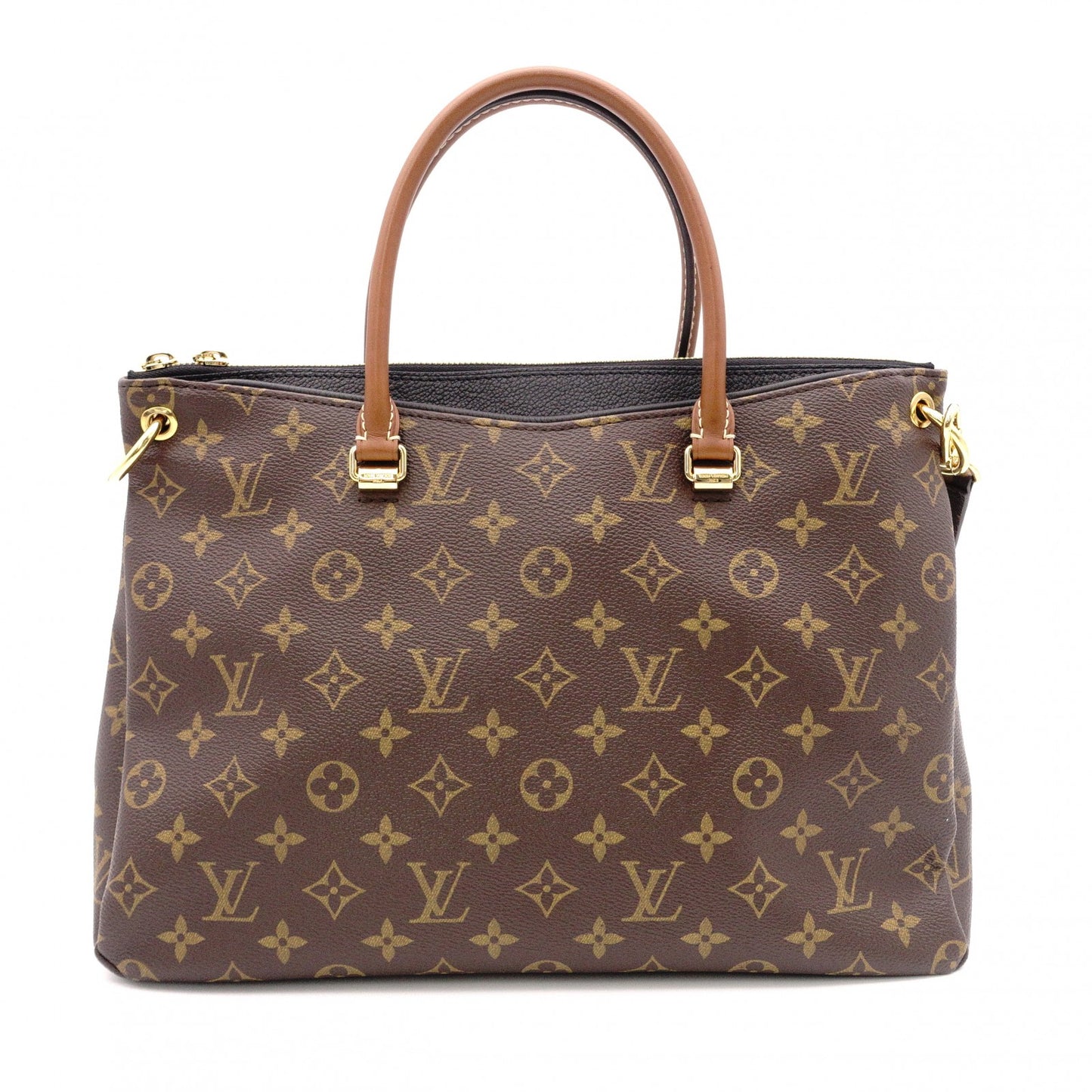 Louis Vuitton Paras Monogram Canvas Handbag, PVC Leather, Brown, 2-Way Shoulder Bag