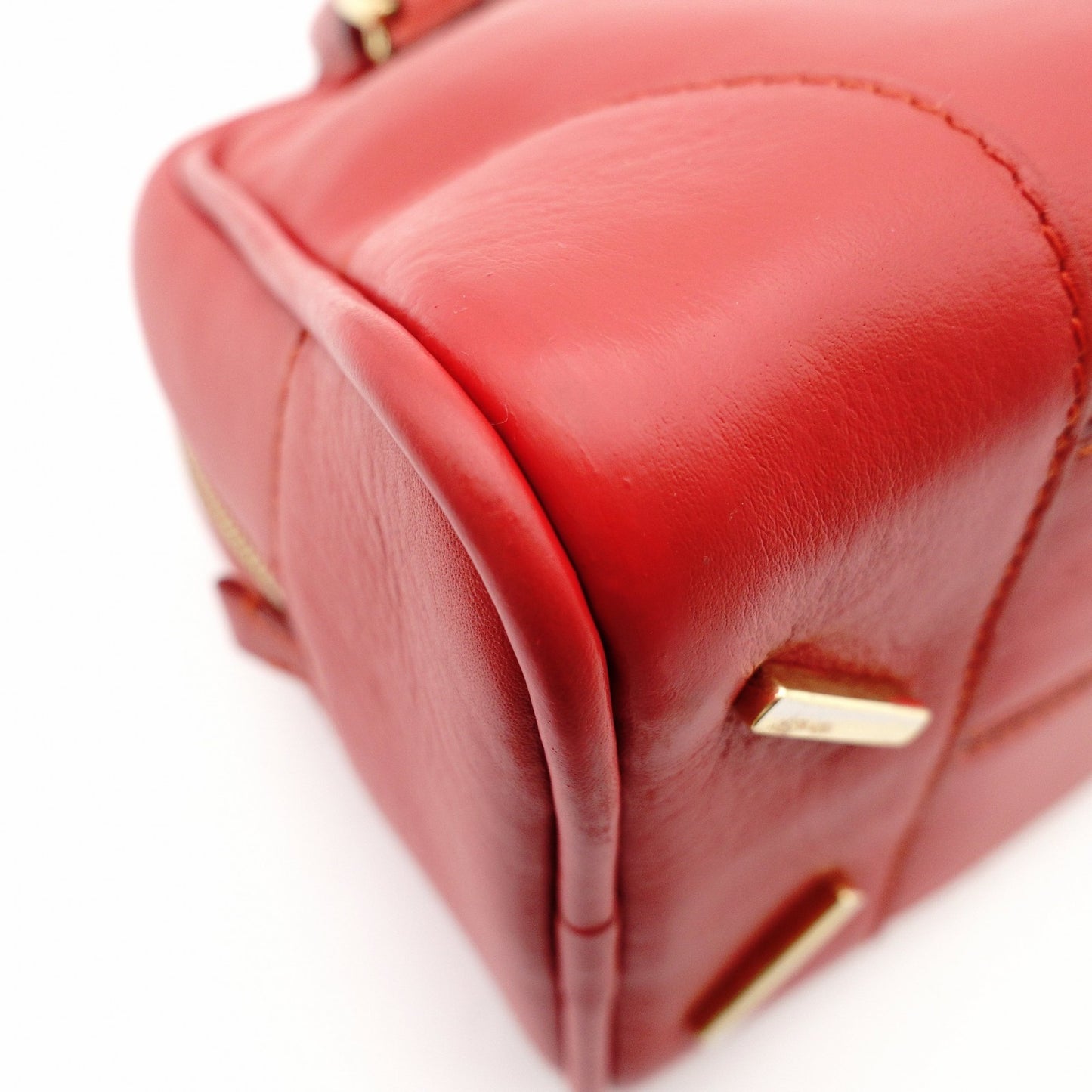 LOEWE Amazona 75 Small Handbag Red Leather Red 2-Way Crossbody 7-11-599