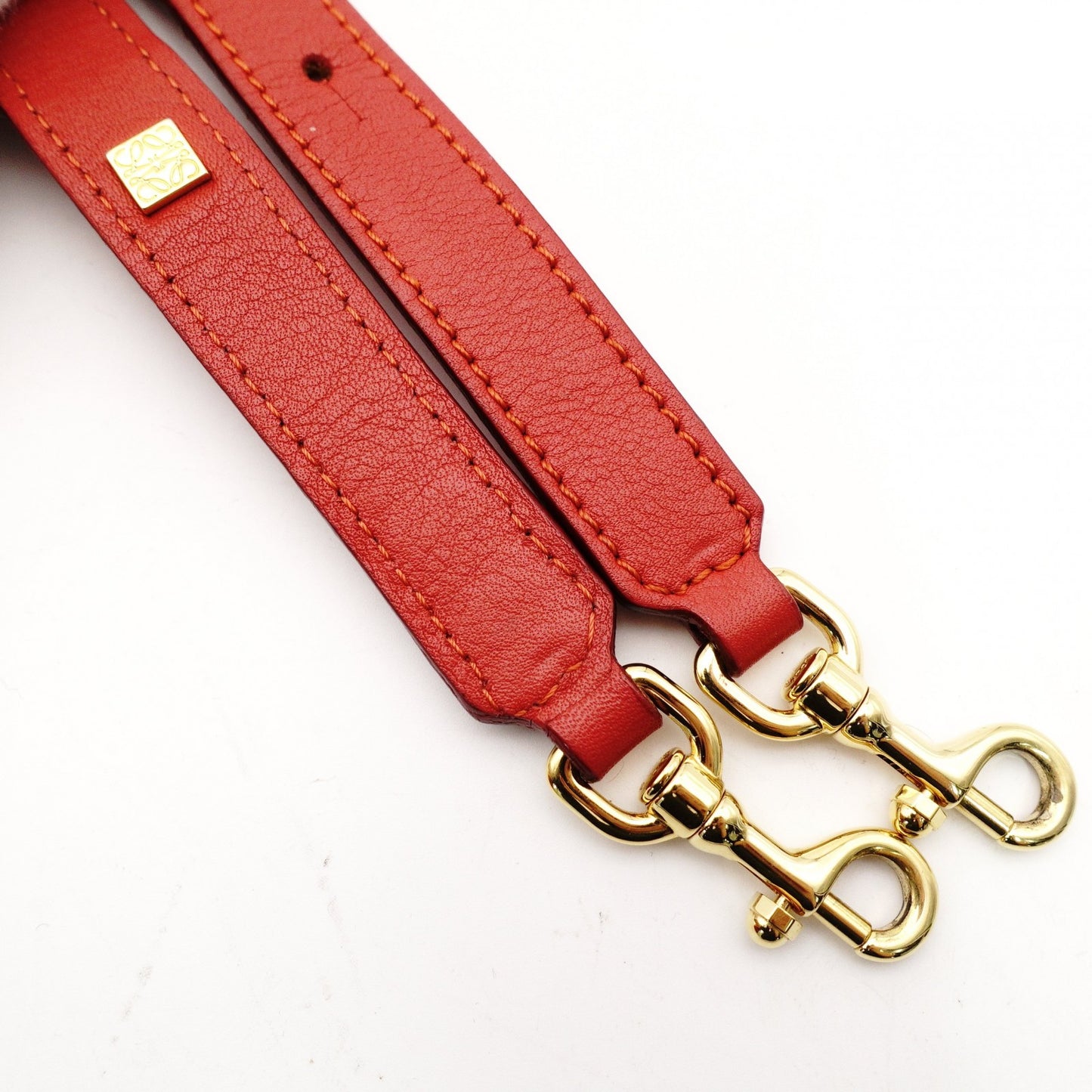 LOEWE Amazona 75 Small Handbag Red Leather Red 2-Way Crossbody 7-11-599