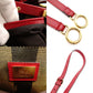 FENDI Peekaboo Handbag 2-Way Leather Red Shoulder Bag Red Gold Hardware 7-11-477