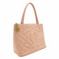CHANEL Reissue Tote Bag Caviar Leather Medallion Pink Shoulder Tote Bag CC Logo Gold Hardware 7-8-509