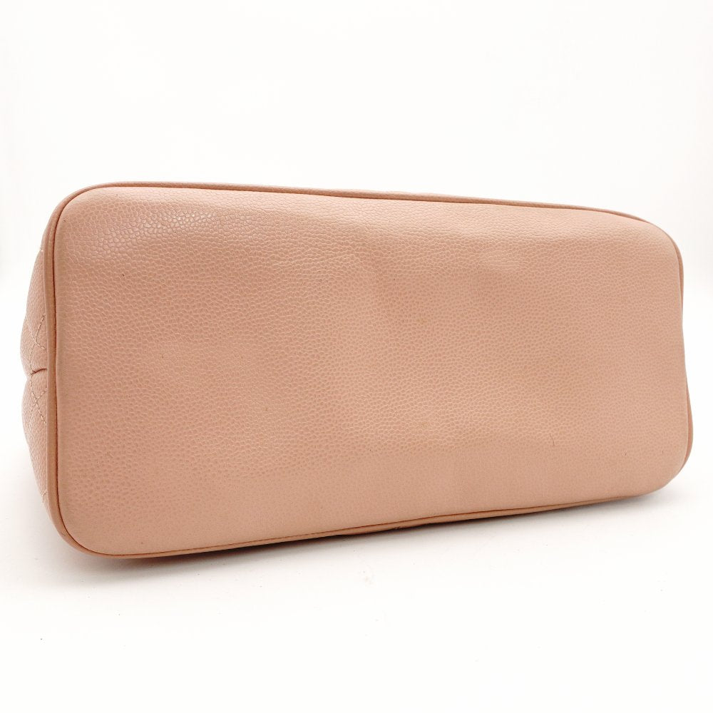 CHANEL Reissue Tote Bag Caviar Leather Medallion Pink Shoulder Tote Bag CC Logo Gold Hardware 7-8-509