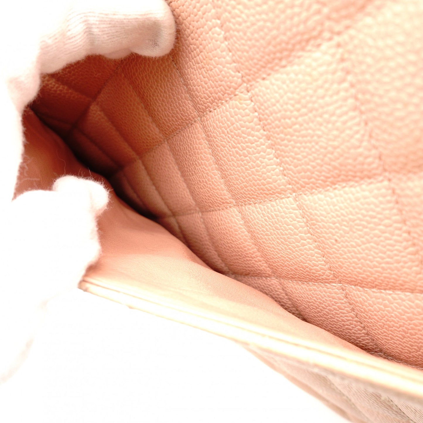 CHANEL Reissue Tote Bag Caviar Leather Medallion Pink Shoulder Tote Bag CC Logo Gold Hardware 7-8-509