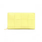 BOTTEGAVENETA Zip-Around Wallet Cassette Long Wallet Leather Yellow