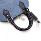 LOUIS VUITTON Alma BB Epi Handbag, Leather, Blue, 2-Way
